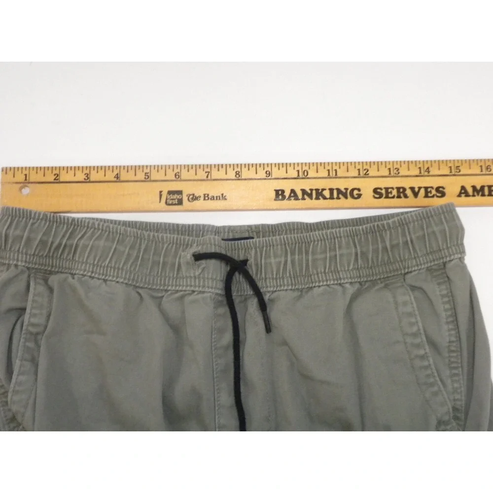 Aeropostale Joggers Mens S Green Cargo Twill‎ Stretch Tapered Elastic Cuff